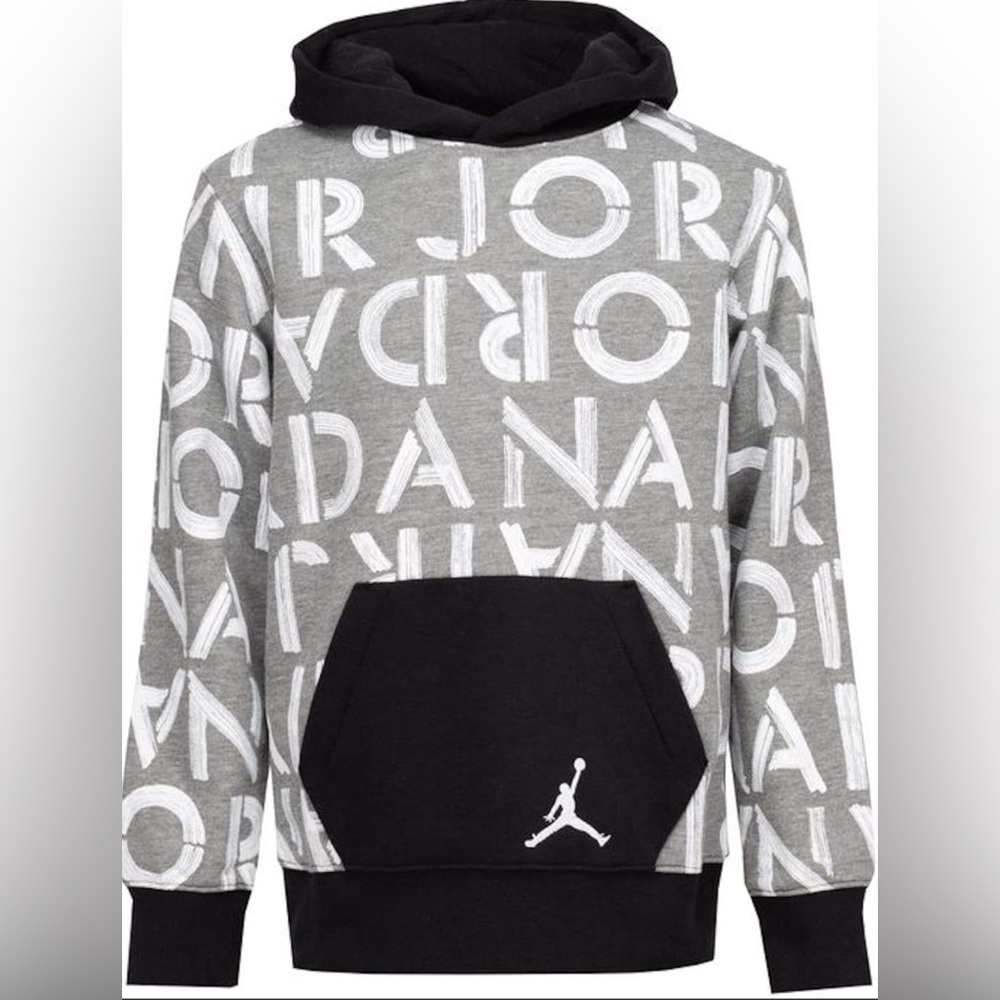 Air Jordan hoodie kids grey/black/white. Size XL kids